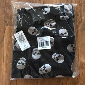 Torrid Foil Skull Leggings, Size 2X